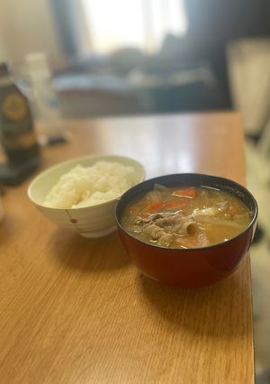 余り物で作った豚汁-レシピのメイン写真