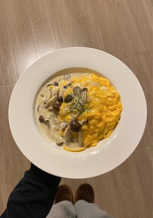 きのこクリームオムライス♥-レシピのメイン写真