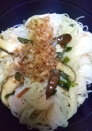 きのこの中華風油そうめん-レシピのメイン写真