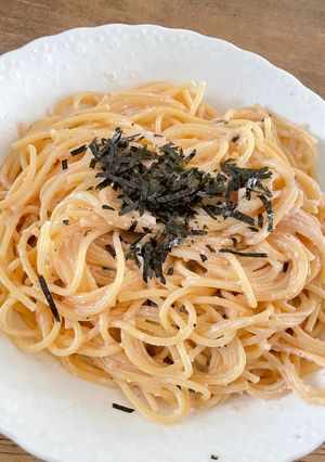 我が家の明太子クリームスパゲッティ-レシピのメイン写真