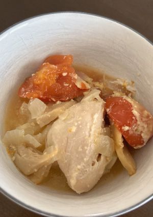 炊飯器偉い12 鶏胸肉トマトの白ワイン煮-レシピのメイン写真
