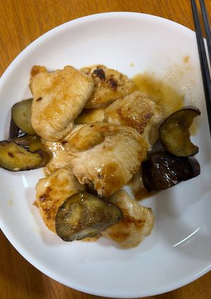 プロ級ふわふわ鶏むね肉となすのポン酢炒め-レシピのメイン写真