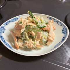 รูปของ ゴーヤと竹輪のツナマヨ。クミンシード風味