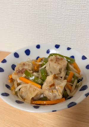 時短＆簡単！焼きシューマイの野菜あんかけ-レシピのメイン写真
