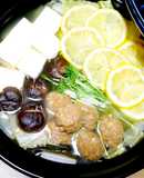 夏といえば！大豆ミートボールの塩レモン鍋