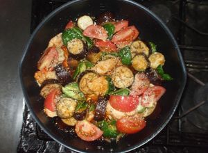 簡単ラタトゥイユ♪鶏肉ピーマン茄子トマト-レシピのメイン写真