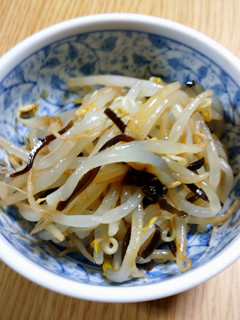 しのんち☆もやしの辛子と塩昆布あえ♪-レシピのメイン写真