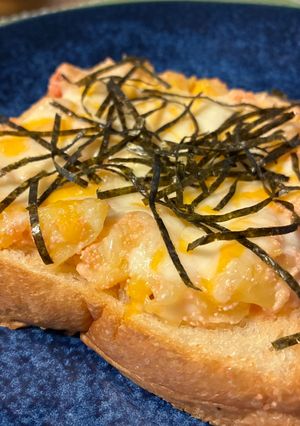 激ウマ！悪魔の明太マヨポテトトースト-レシピのメイン写真