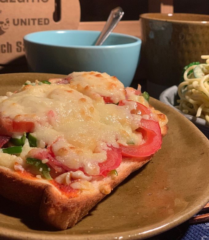 ピザトースト🍕 by katanobu 【クックパッド】 簡単おいしいみんなの