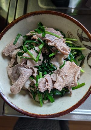 とっても簡単★豚こま肉とニラの炒め物-レシピのメイン写真