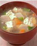 冬のみそ汁　みそ仕立てけんちん汁