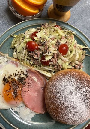 ミルクパンモーニングプレート-レシピのメイン写真