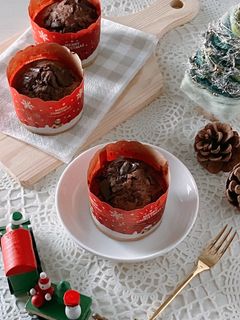 ホットケーキミックスで簡単チョコマフィン-レシピのメイン写真