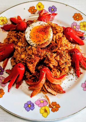 タコさんウインナーの炊き込みご飯🐙-レシピのメイン写真