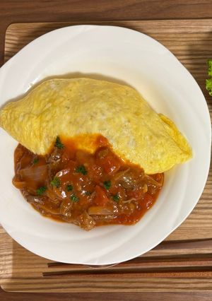 オムハヤシ-レシピのメイン写真
