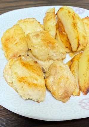 簡単:かるい唐揚げとポテト-レシピのメイン写真