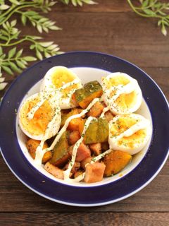 簡単!かぼちゃとベーコンのカレー風味炒め-レシピのメイン写真
