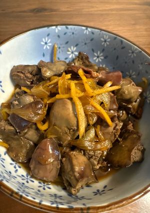 貧血に鶏肝の甘辛煮！-レシピのメイン写真