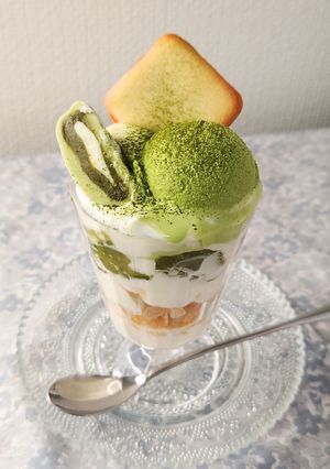 大福入り抹茶パフェ-レシピのメイン写真