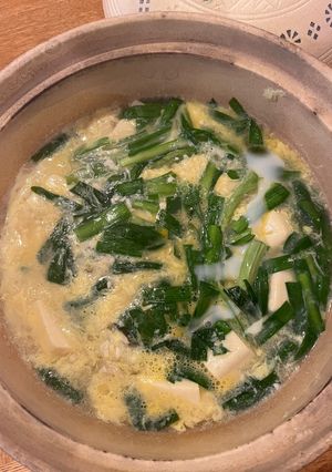 ニラ豆腐たまご-レシピのメイン写真