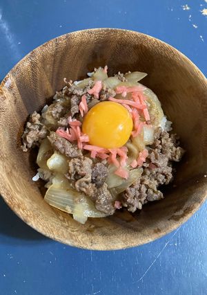 牛焼肉たれ漬けで☆簡単牛丼-レシピのメイン写真