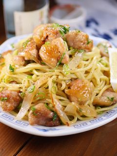 行列の定食🍚鶏ももネギ塩レモン焼きそば🤭-レシピのメイン写真