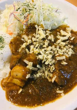 ごろっと豚肉＆玉ネギのおからチーズカレー-レシピのメイン写真
