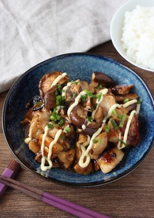 【鶏モモ肉としいたけの甘酢マヨ】-レシピのメイン写真