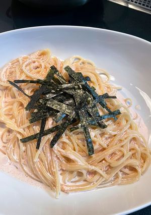 明太子クリームパスタ-レシピのメイン写真