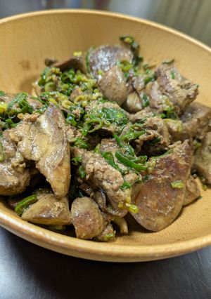 ズボラ　鶏レバーのオイスターソース炒め-レシピのメイン写真