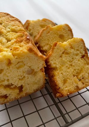 pound cake(ｵﾚﾝｼﾞ×ﾎﾜｲﾄ-レシピのメイン写真