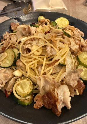 豚バラとズッキーニのペペロンチーノ-レシピのメイン写真
