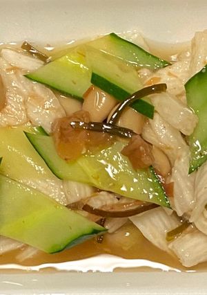 長芋ときゅうりの食べる梅だし和え！-レシピのメイン写真