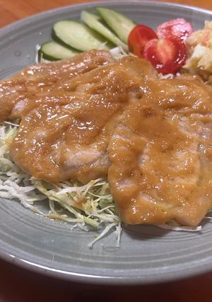 今夜の夕食♡豚ロース味噌マヨポークソテー-レシピのメイン写真