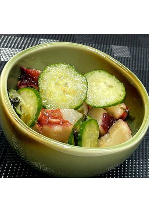 たことめんたいこの酢の物★動画あり★-レシピのメイン写真