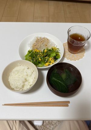 小松菜と卵の炒め物-レシピのメイン写真