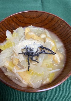 味うす？な味噌汁に＋αで美味しく食す☆-レシピのメイン写真