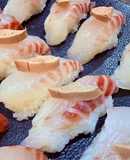 釣って来たチカメキントキの肝のせ寿司