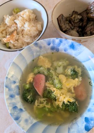 簡単★昼食！ブロッコリーの中華風スープ-レシピのメイン写真