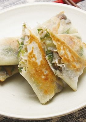 豚肉ときのこの焼き春巻き-レシピのメイン写真