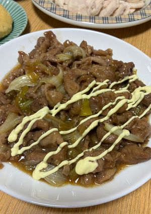 激ウマ！最強！テリマヨ豚肉レタス炒め-レシピのメイン写真