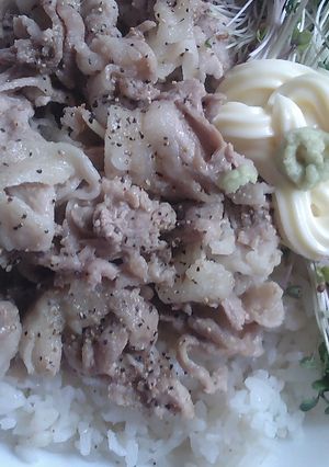 土鍋炊きでカフェ丼V6〜豚こま＆スプラウト-レシピのメイン写真