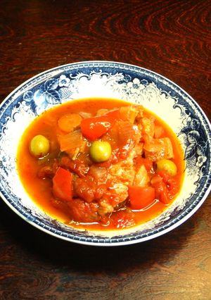ワンパンポークシチュー・オリーブで一味上-レシピのメイン写真
