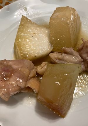 夏バテに！冬瓜と鶏肉の煮物-レシピのメイン写真