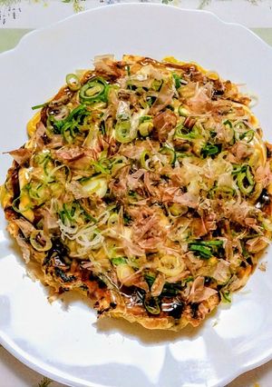 簡単ランチ！キャベツと海鮮のお好み焼き-レシピのメイン写真