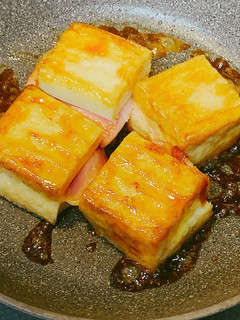 厚揚げのチーズベーコンサンド焼き-レシピのメイン写真