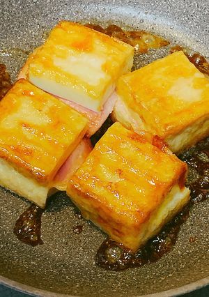 厚揚げのチーズベーコンサンド焼き-レシピのメイン写真