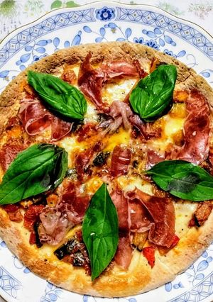 簡単ランチ！ラタトゥイユと生ハムのピザ-レシピのメイン写真