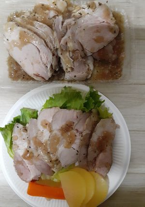 煮豚用ブロック炊飯器で低温調理-レシピのメイン写真