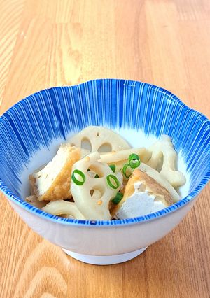 れんこんと厚揚げの甘辛炒め-レシピのメイン写真